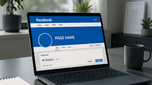 créer une page facebook